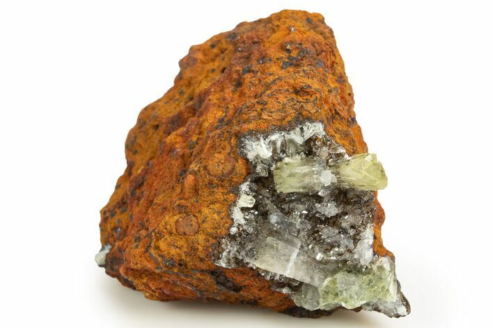 Sparkling Adamite Crystals on Matrix - Ojuela Mine, Mexico #327105